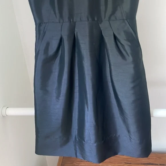 Banana Republic Size O Black Taffeta Dress - Picture 6 of 11